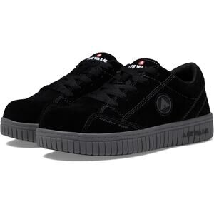 Airwalk Women's 7.5D Grey Black Suede Camino Comp Toe SD10 SR Work Shoes LE1-20